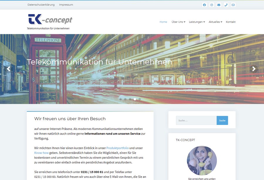 Webseite-tk-concept